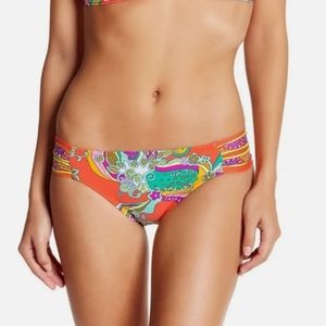 NWT Trina Turk Shirred Hipster Bikini Bottoms